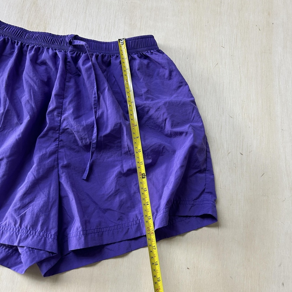 Swim 365 Swim Shorts Womens Large Purple Nylon Drawstring Elastic Waist Beach - Picture 4 of 10